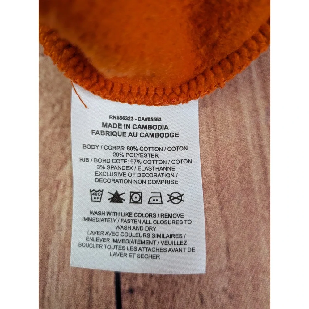 Nike‎ Girls Orange Cropped Quarter Zip Sweatshirt Long Sleeve Pullover Medium